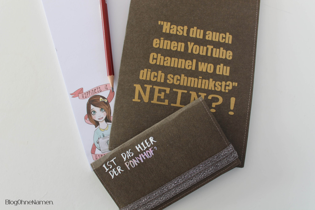 Notizheft aus Snap Pap nähen und mit dem Plotter gestalten.