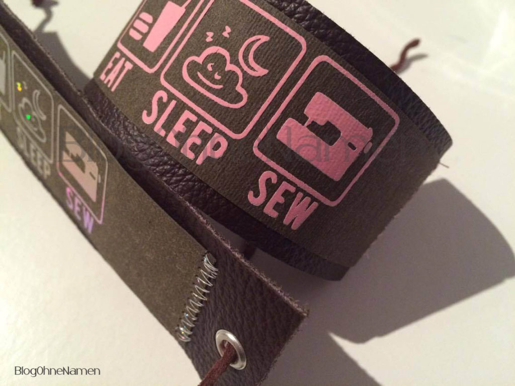 Armand aus Snap Pap und Leder. Die Snap Pap wurde beplottet.