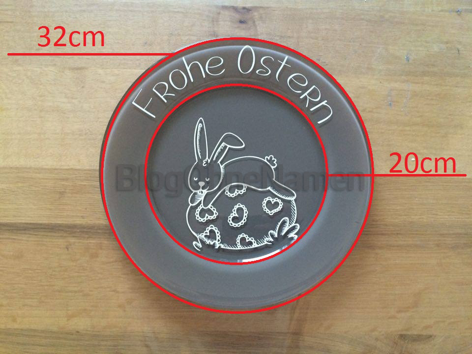 Schrift am Pfad ausrichten, Teller beplotten, Oster Ideen, DIY Ostern