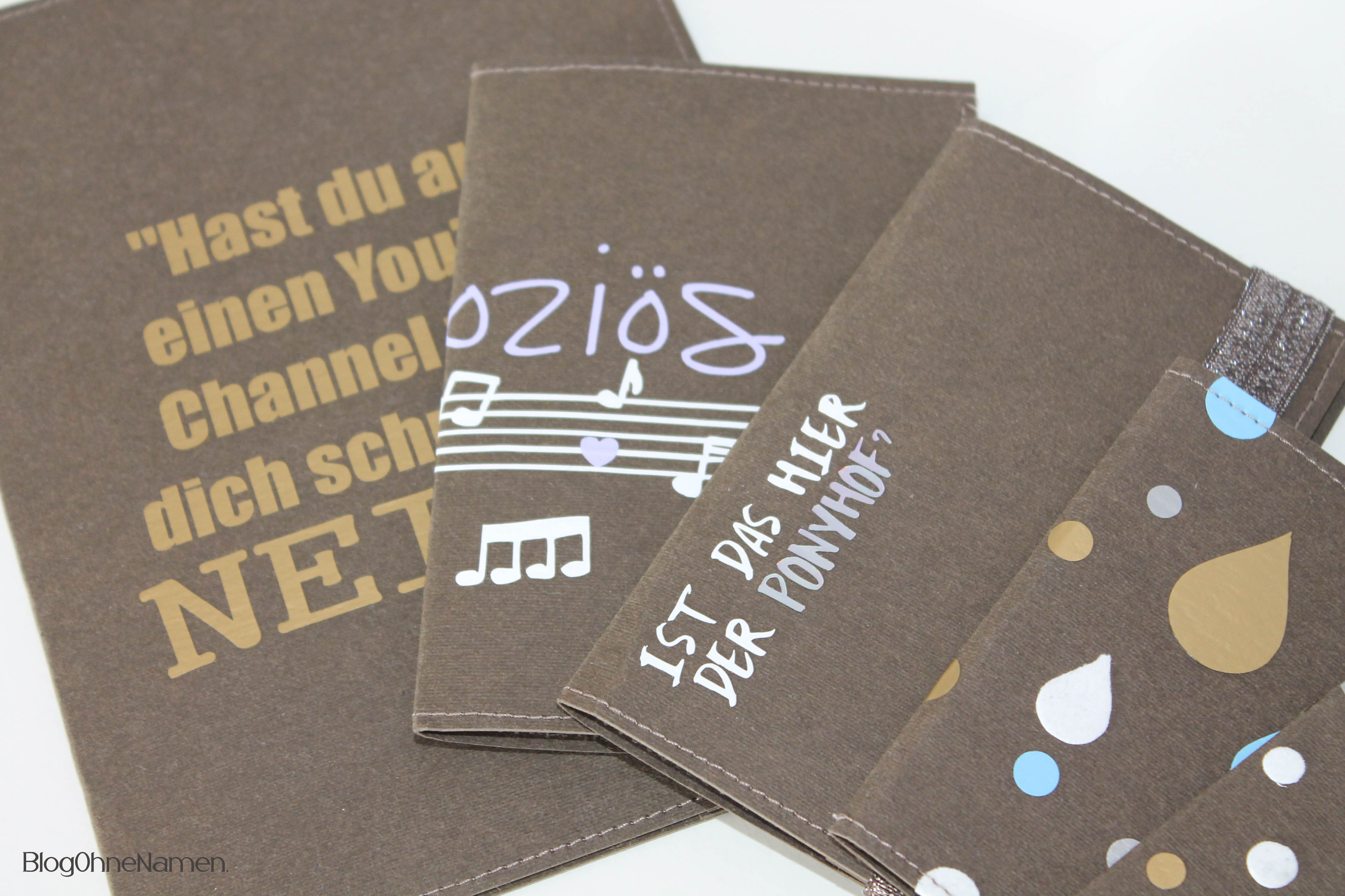 Notizheft aus Snap Pap nähen und mit dem Plotter gestalten.