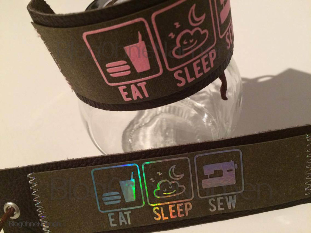 Armand aus Snap Pap und Leder. Die Snap Pap wurde beplottet.