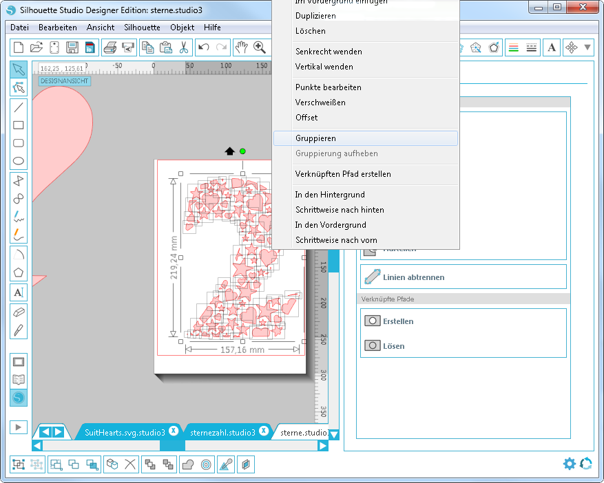 Interlace, verschachteln, Mosaik Bügelbild erstellen, Wortmosaik erstellen, Plotterbild erstellen, Geburtstagsshirt erstellen, Form mit Wörtern, Geburtstagsidee, Geschenkidee, Plotten zum Geburtstag,Ideen für Kinder, Kindergeburtstag, Anleitung,Plotter,Silhouette Studio Software, Anfänger
