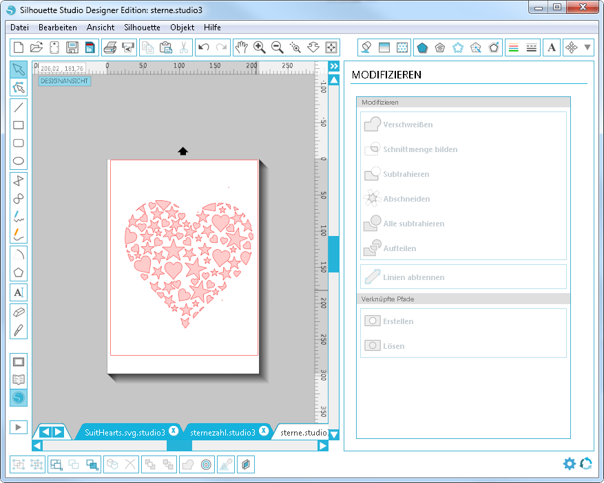 Interlace, verschachteln, Mosaik Bügelbild erstellen, Wortmosaik erstellen, Plotterbild erstellen, Geburtstagsshirt erstellen, Form mit Wörtern, Geburtstagsidee, Geschenkidee, Plotten zum Geburtstag,Ideen für Kinder, Kindergeburtstag, Anleitung,Plotter,Silhouette Studio Software, Anfänger
