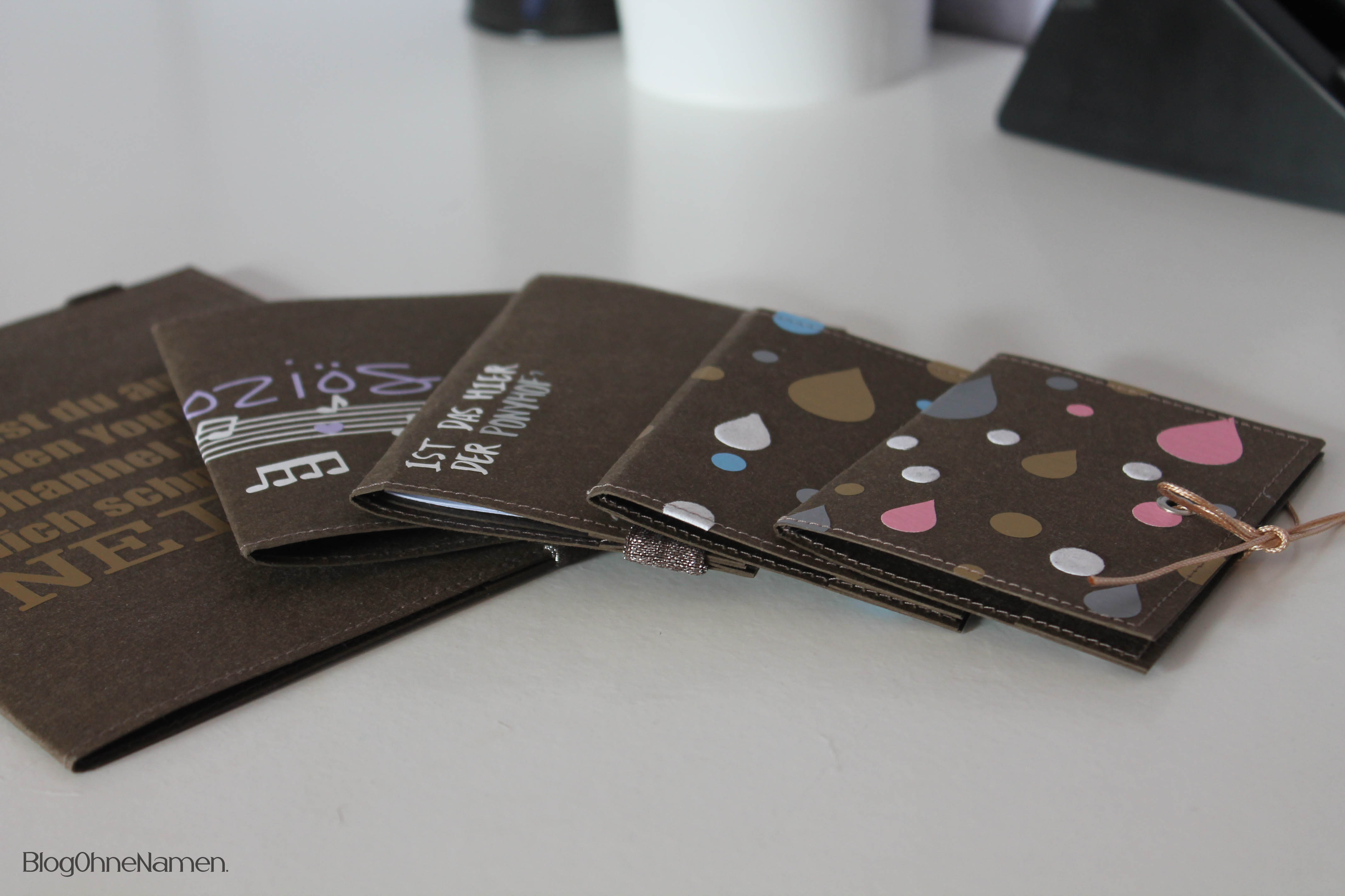 Notizheft aus Snap Pap nähen und mit dem Plotter gestalten.