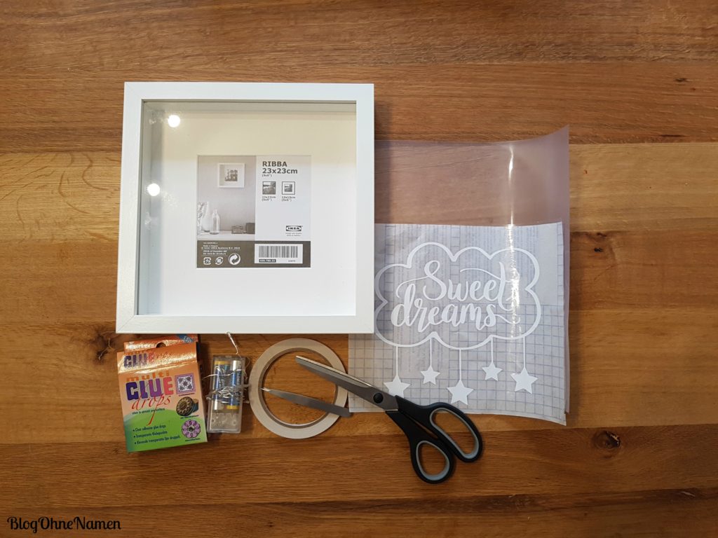 3d-bilderrahmen-mit-sterntraumfolie-und-plotter-motiv-materialien