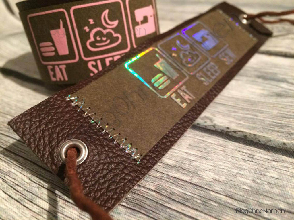 Armand aus Snap Pap und Leder. Die Snap Pap wurde beplottet.