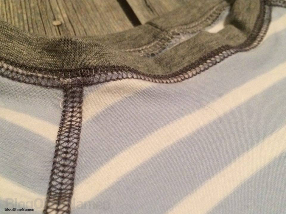 Raglan Shirt von Klimperklein - Gecovert mit der Janome CoverPro 2000 CPX