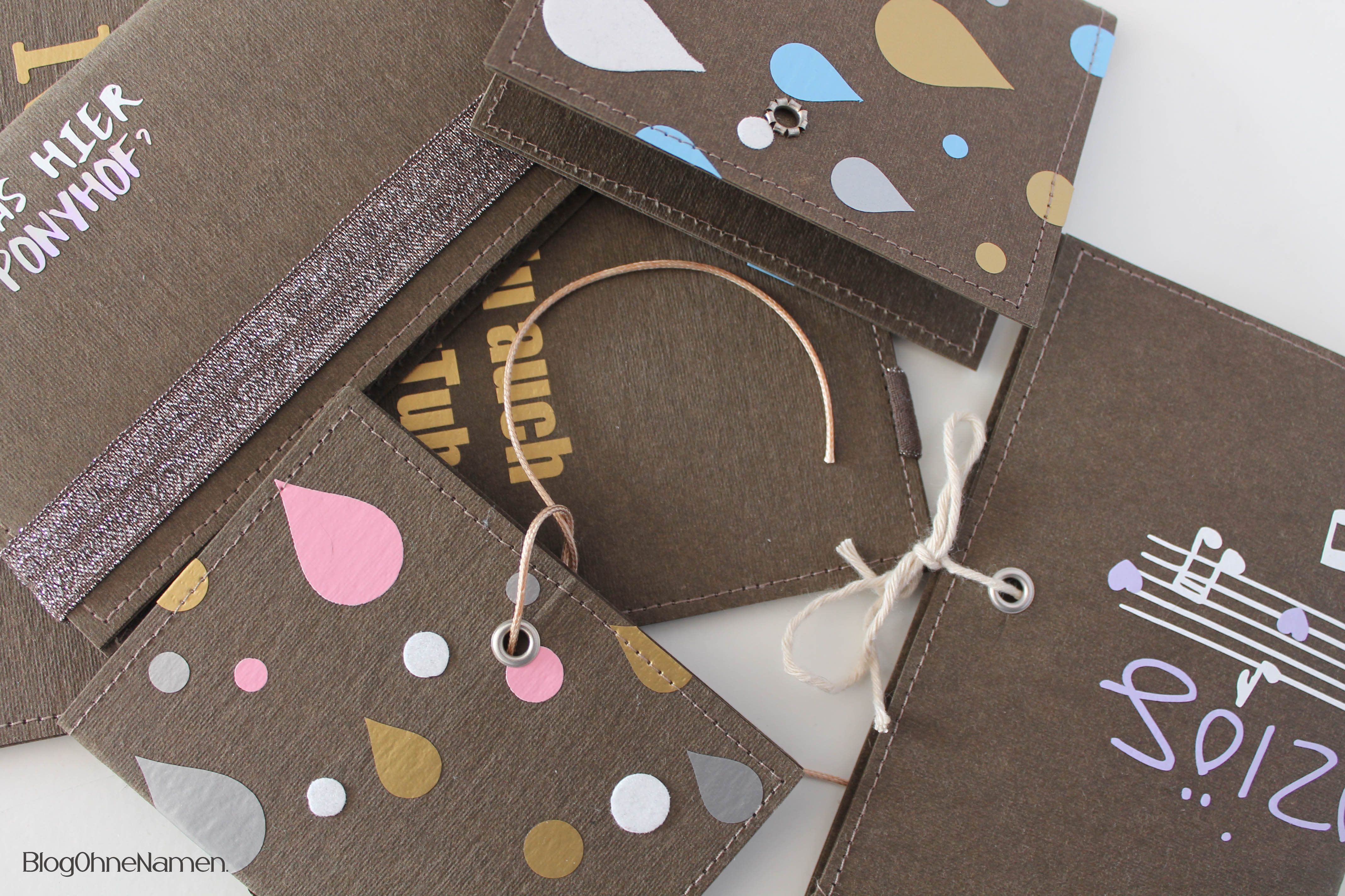 Notizheft aus Snap Pap nähen und mit dem Plotter gestalten.