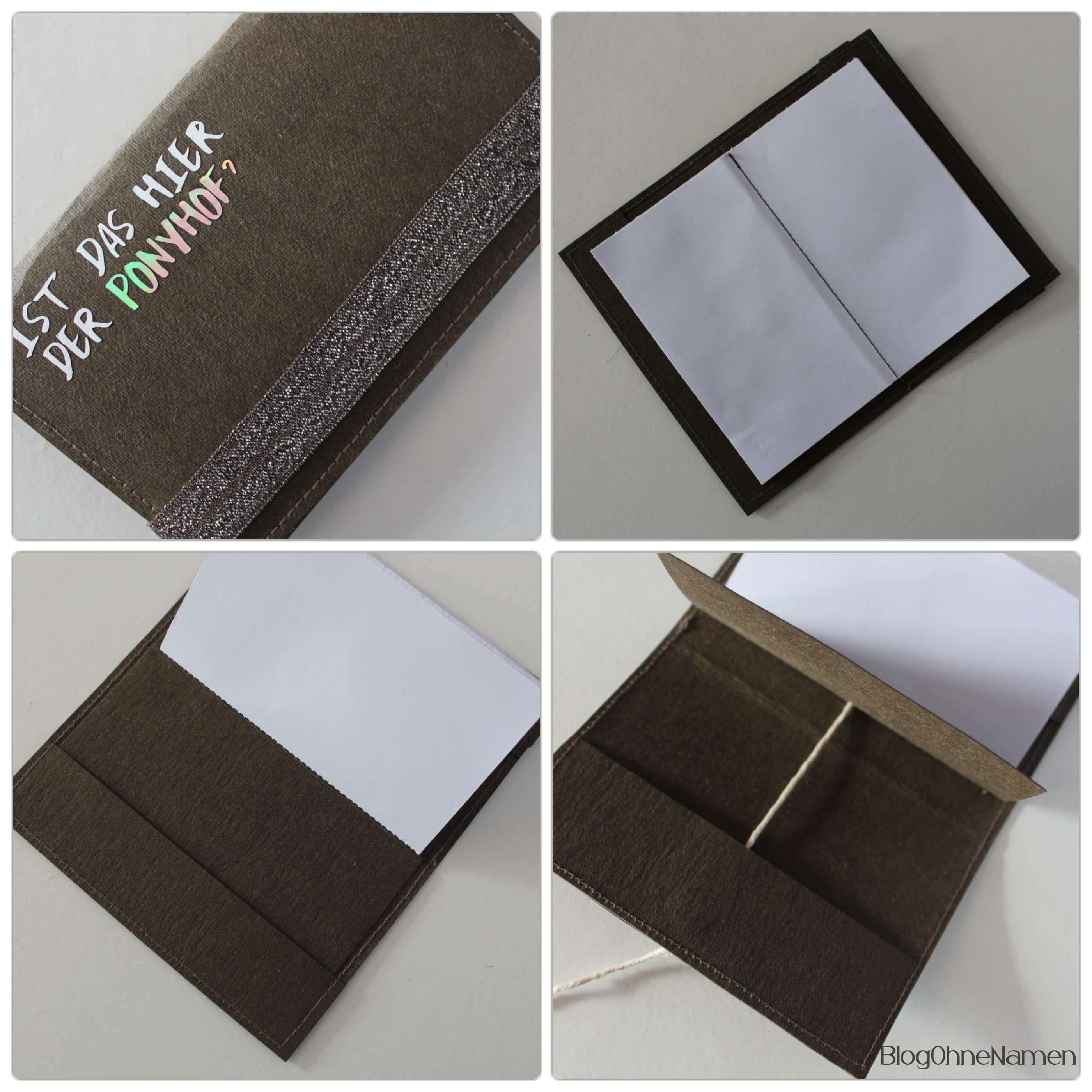 Notizheft aus Snap Pap nähen und mit dem Plotter gestalten.