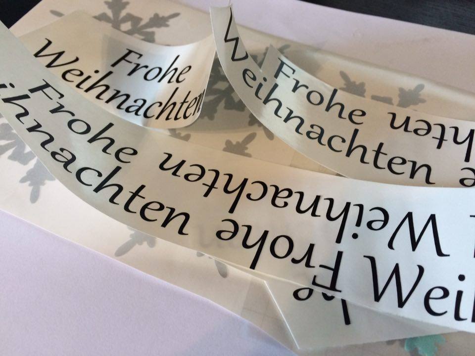 Wie kommt die Vinylfolie auf das Glas? Plotter Anleitung & Deko Idee