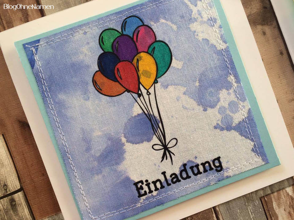 Einladungen mal anders. Mit Plotter,Textilfarbe und ein bisschen Papier etwas hübsches für einen Kindergeburtstag zaubern. 