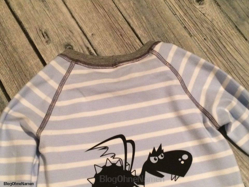 Raglan Shirt von Klimperklein - Gecovert mit der Janome CoverPro 2000 CPX