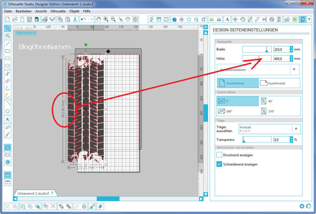 Wie plotte ich in Überlänge (2)